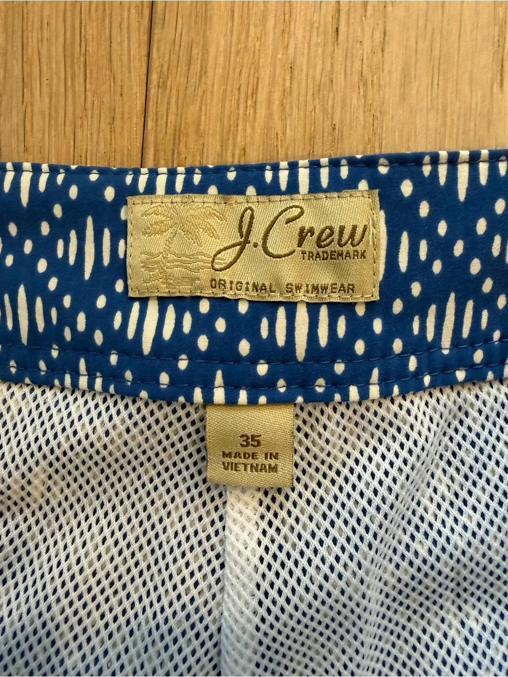 J. Crew bathing suit all over geometric print summer swim - sz 35